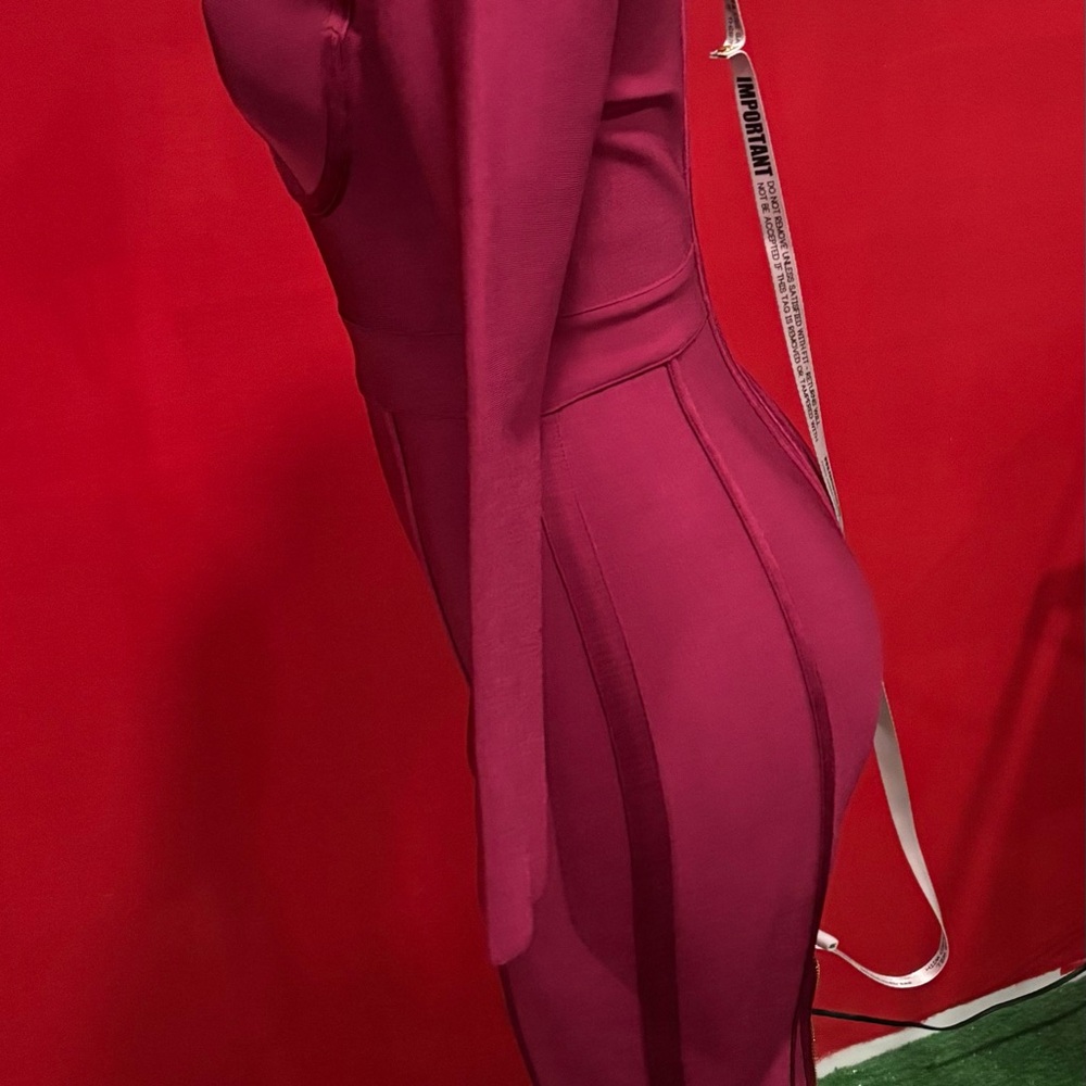 House of London/Cb Bold Burgundy Bodycon Dress